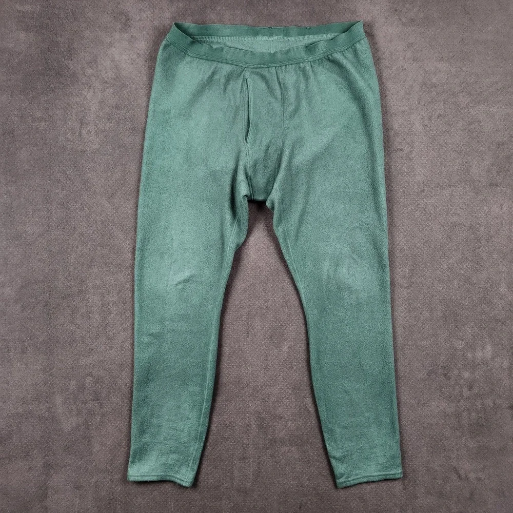 Vintage Patagonia Expedition Weight Fleece Capilene Bottoms Mens Medium Green
